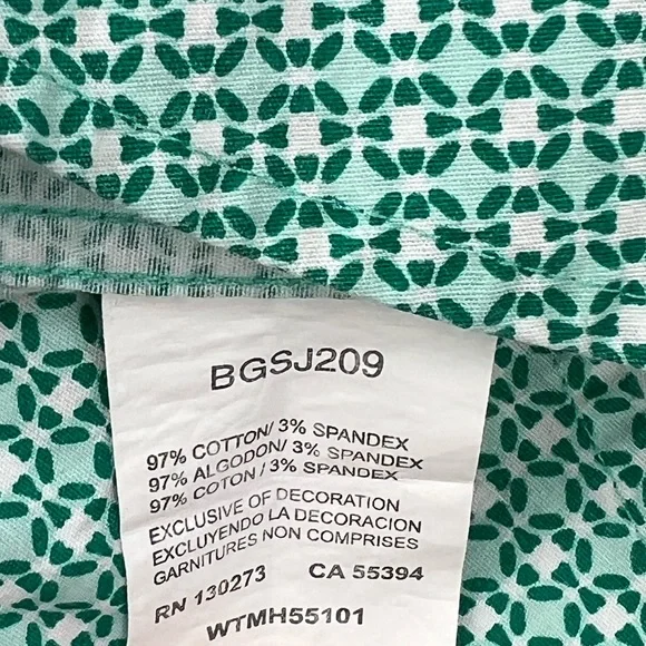 Wrangler George Strait Collection Pearl Snap Button Up Shirt Green/White Small - Picture 7 of 9